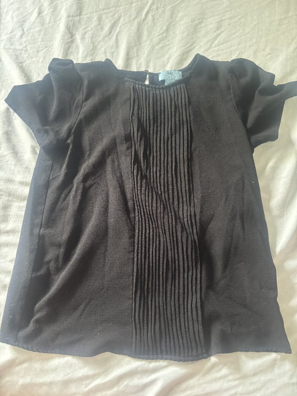 XS CeCe Black Office Shirt